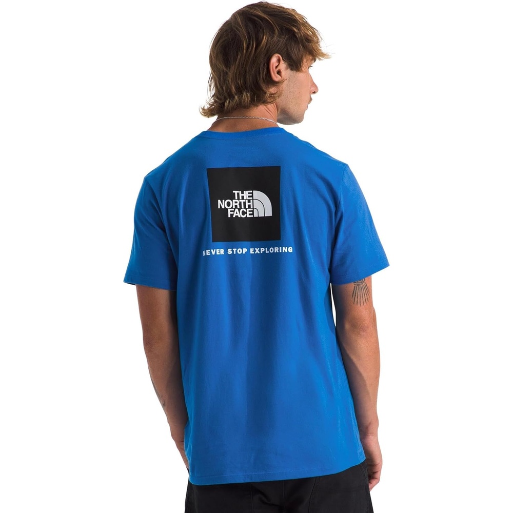 image:imageTHE NORTH FACE Mens Core Box NSE Short Sleeve Tee Branded Tshirt With a Ribbed CollarHero Blue