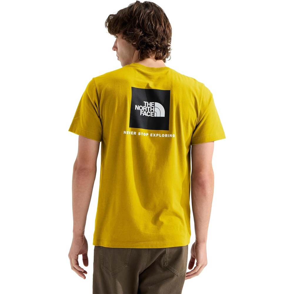 image:imageTHE NORTH FACE Mens Core Box NSE Short Sleeve Tee Branded Tshirt With a Ribbed CollarPigment Yellow