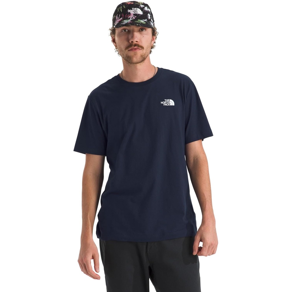 image:imageTHE NORTH FACE Mens Core Box NSE Short Sleeve Tee Branded Tshirt With a Ribbed CollarSummit Navy