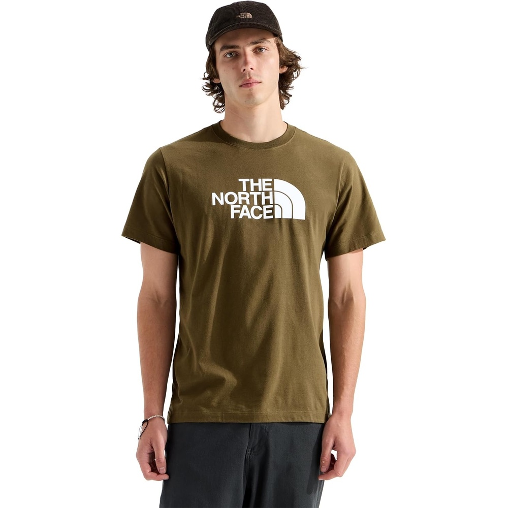 image:imageTHE NORTH FACE Mens Core Half Dome Shortsleeve Tee Regular Fit Cotton Shirt With Graphic Design amp Ribbed CollarCaraway Seed