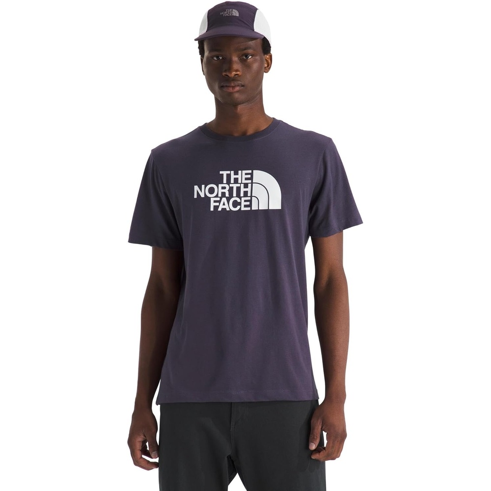image:imageTHE NORTH FACE Mens Core Half Dome Shortsleeve Tee Regular Fit Cotton Shirt With Graphic Design amp Ribbed CollarEndless Dusk