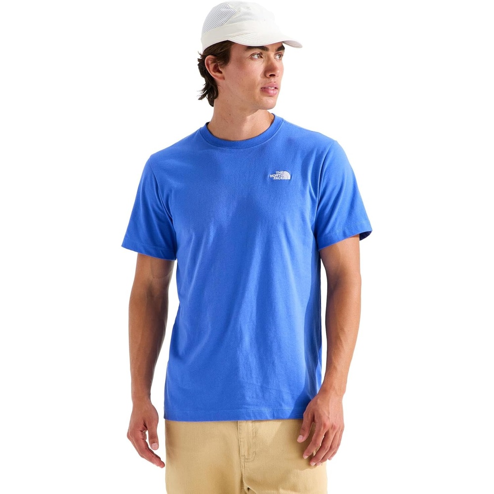 image:imageTHE NORTH FACE Mens Evolution Simple Dome Shortsleeve Tee Standard amp Big Size  Cotton Shirt With the Classic LogoActive Blue