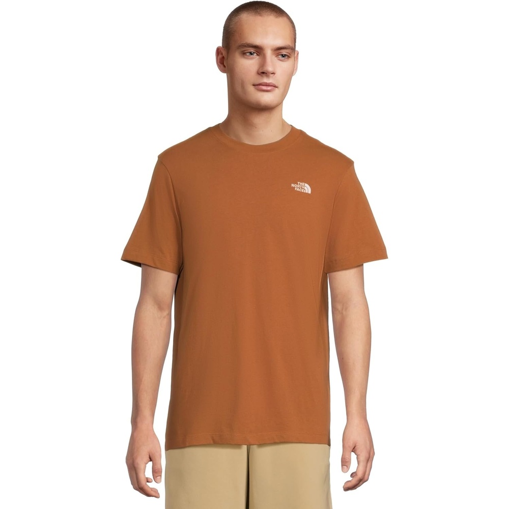 image:imageTHE NORTH FACE Mens Evolution Simple Dome Shortsleeve Tee Standard amp Big Size Cotton Shirt With the Classic LogoBurnt Umber
