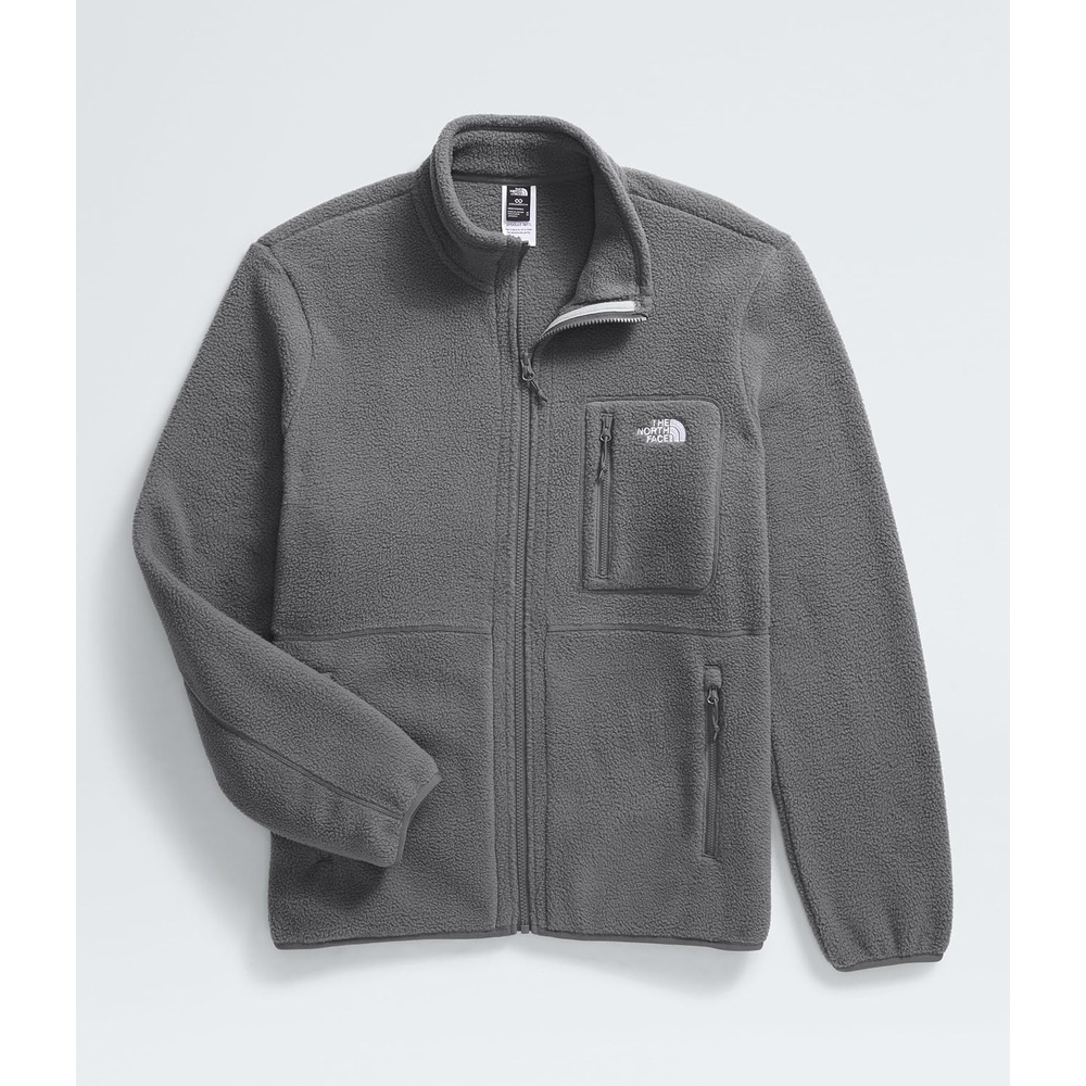 image:imageTHE NORTH FACE Mens Yumiori Full Zip Jacket Lightweight Fleece Coat With Embroidered Logo Zip PocketsSmoked PearlSmoked PearlSmoked Pearl