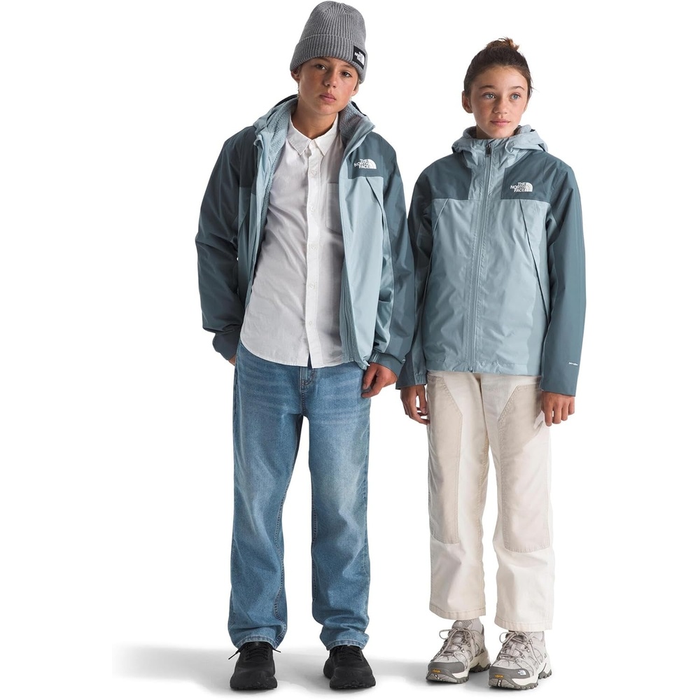 imageTHE NORTH FACE Teen Antora Triclimate Jacket Waterproof Shell Inner Fleece Layer Adjustable Hood With Rain Guard TunnelFrost GreyGranite Grey