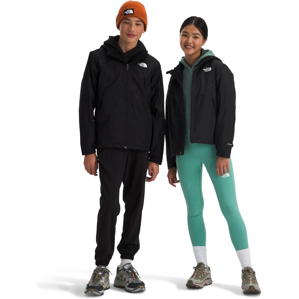 imageTHE NORTH FACE Teen Antora Triclimate Jacket Waterproof Shell Inner Fleece Layer Adjustable Hood With Rain Guard TunnelTnf Black