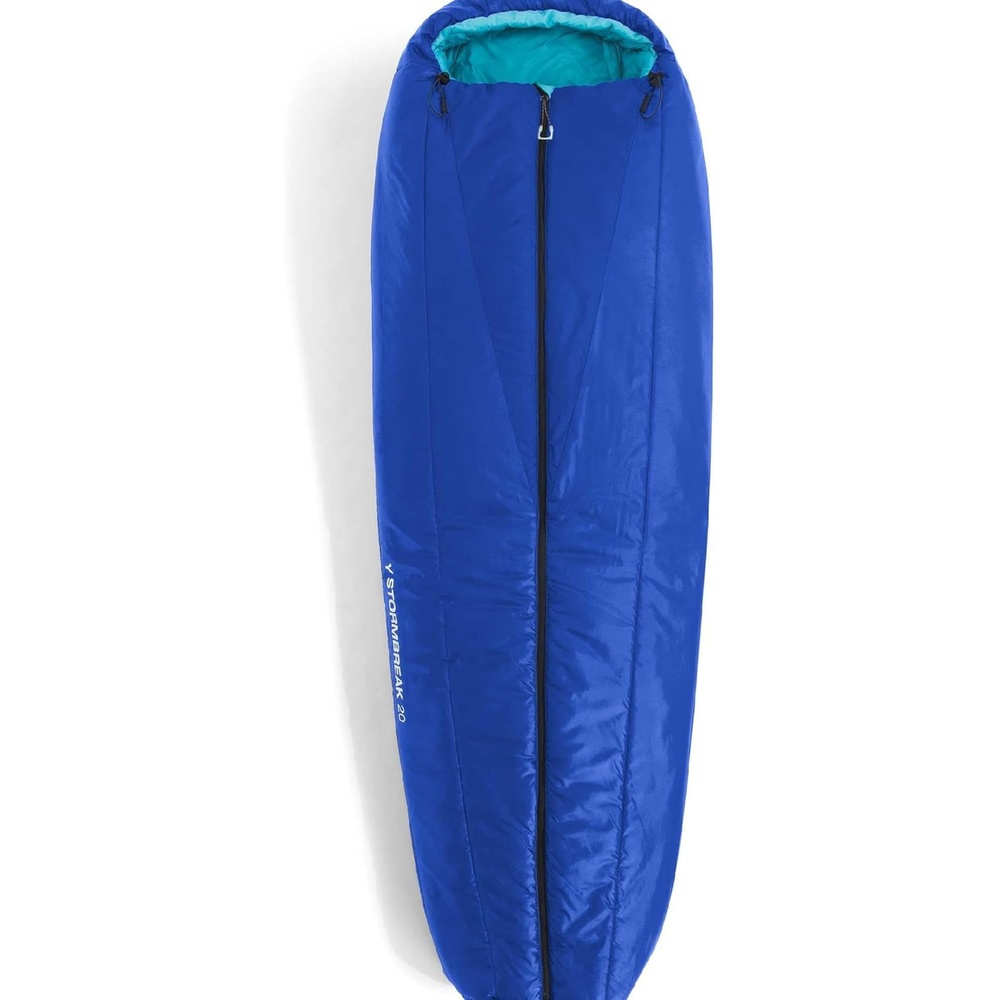 image:imageTHE NORTH FACE Teen Stormbreak 20F 7C Backpacking Sleeping Bag Water Repellent Fully Insulated Includes Stuff Sack TNF BlueRiver Ice Regular