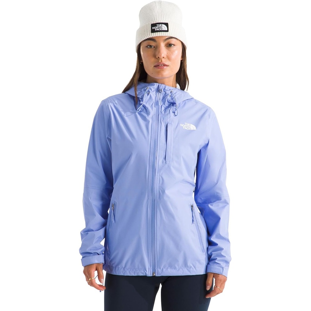 image:imageTHE NORTH FACE Womens Alta Vista Rain Jacket 3 Piece Hood With Adjustable Cinchcord Waterproof BreathablePeriwinkle Glow