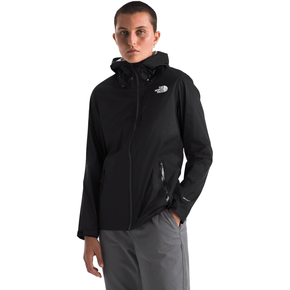 image:imageTHE NORTH FACE Womens Alta Vista Rain Jacket 3 Piece Hood With Adjustable Cinchcord Waterproof BreathableTnf Black