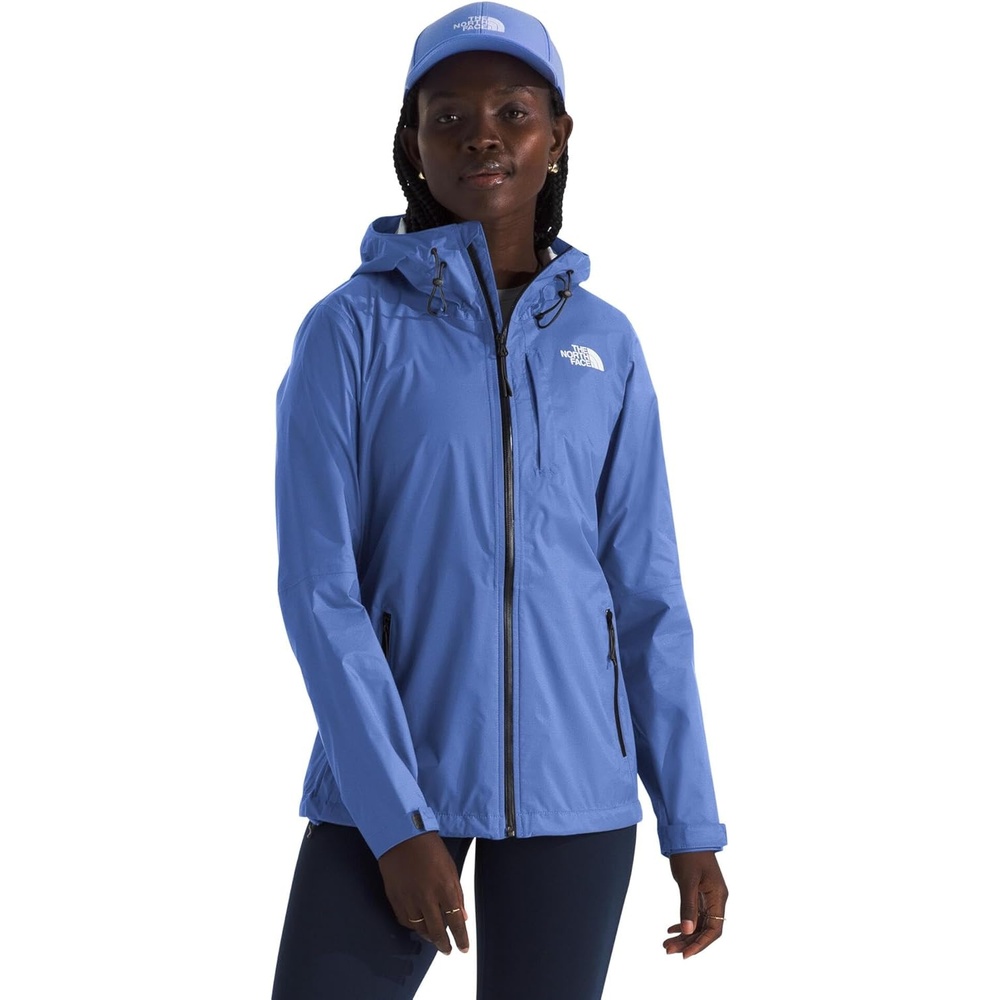 image:imageTHE NORTH FACE Womens Alta Vista Rain Jacket 3 Piece Hood With Adjustable Cinchcord Waterproof BreathableVirtual Blue