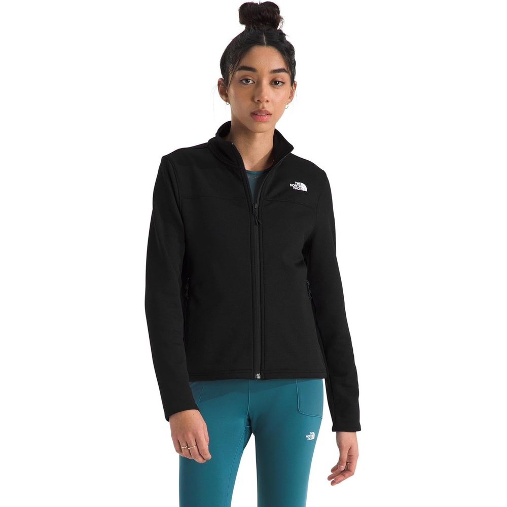 image:imageTHE NORTH FACE Womens Cedar Trail Grid Fleece Jacket  Zip Pockets amp Reinforced Binding on the Collar Cuffs amp HemTnf Black