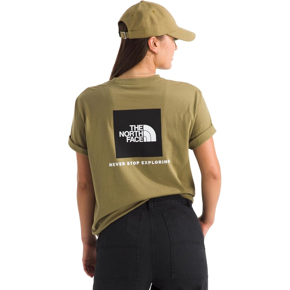 image:imageTHE NORTH FACE Womens Evolution Box NSE Shortsleeve Tee Regular Fit Cotton Tshirt With Logo GraphicsCedar