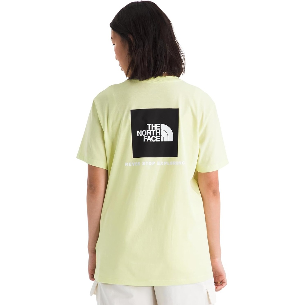 image:imageTHE NORTH FACE Womens Evolution Box NSE Shortsleeve Tee Regular Fit Cotton Tshirt With Logo GraphicsLemon Mist