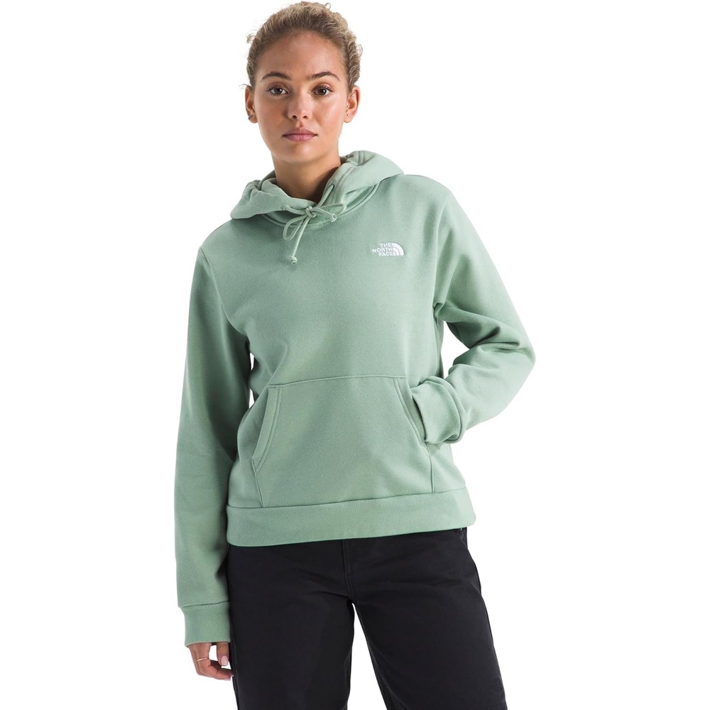 image:imageTHE NORTH FACE Womens Evolution Simple Dome Hoodie  2 Piece Hood With Adjustable Drawcord Kangaroo PocketSlate Moss