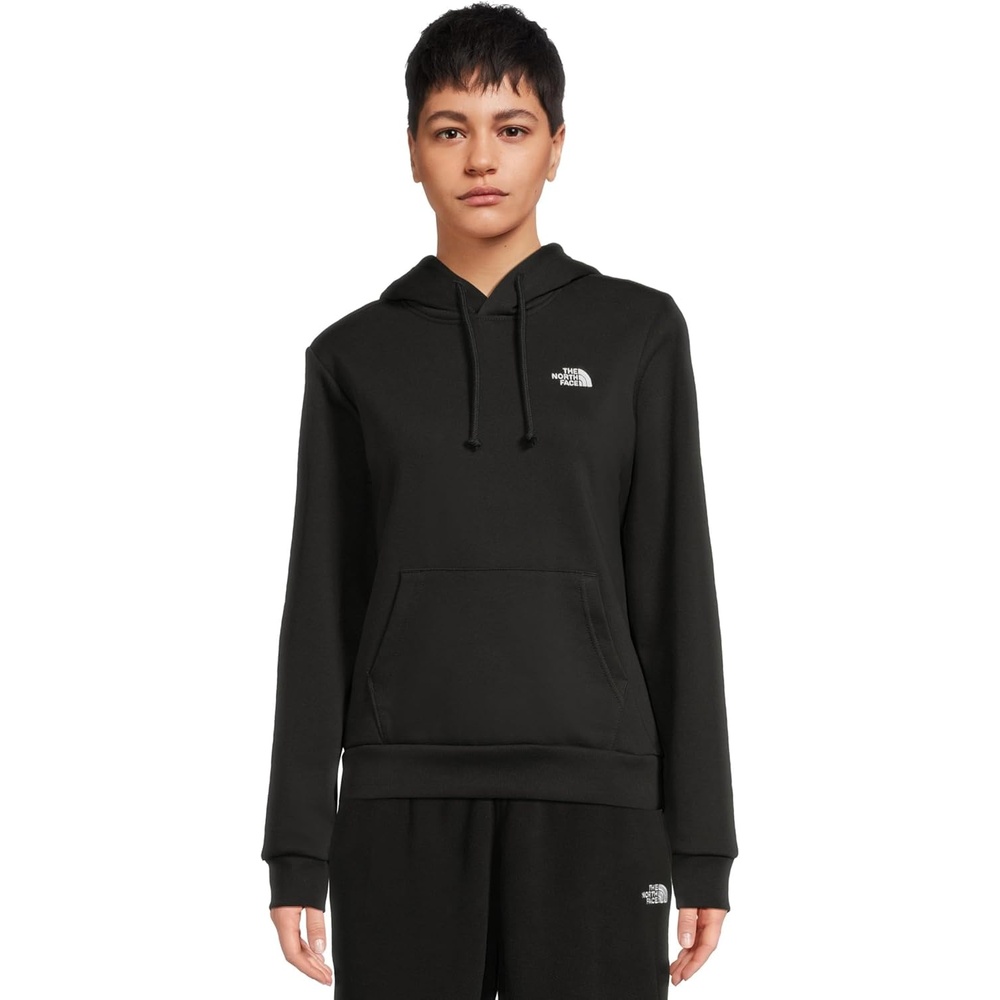 image:imageTHE NORTH FACE Womens Evolution Simple Dome Hoodie  2 Piece Hood With Adjustable Drawcord Kangaroo PocketTnf Black