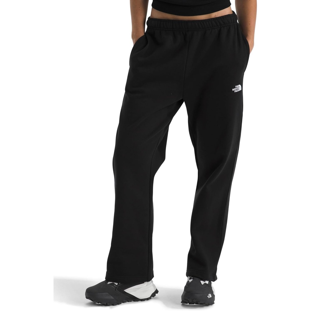 image:imageTHE NORTH FACE Womens Evolution Simple Dome Straight Leg Pant Elastic Waistband With Drawcord Pockets EmbroideredTnf Black