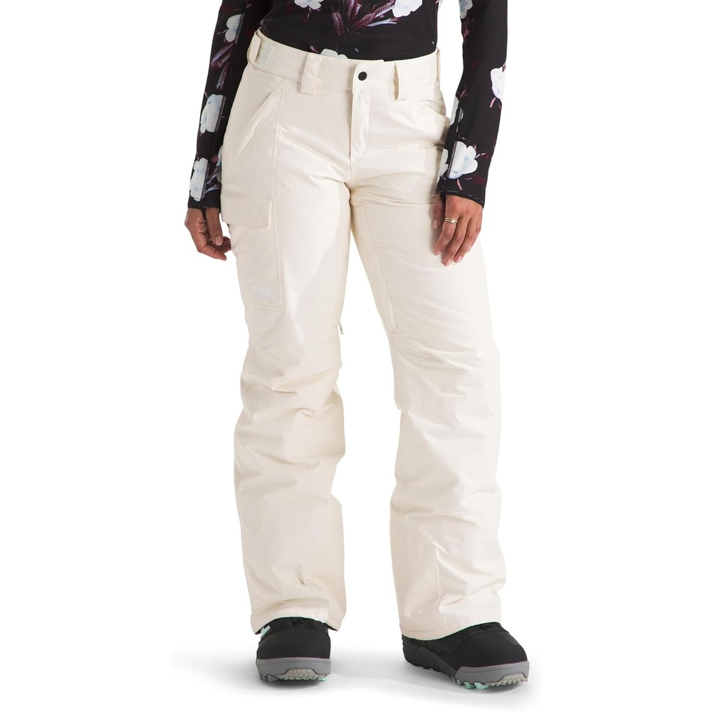 image:imageTHE NORTH FACE Womens Freedom Insulated Pant Standard amp Plus Size Waterproof for Snow Sports Gaiters Adjustable WaistWhite Dune