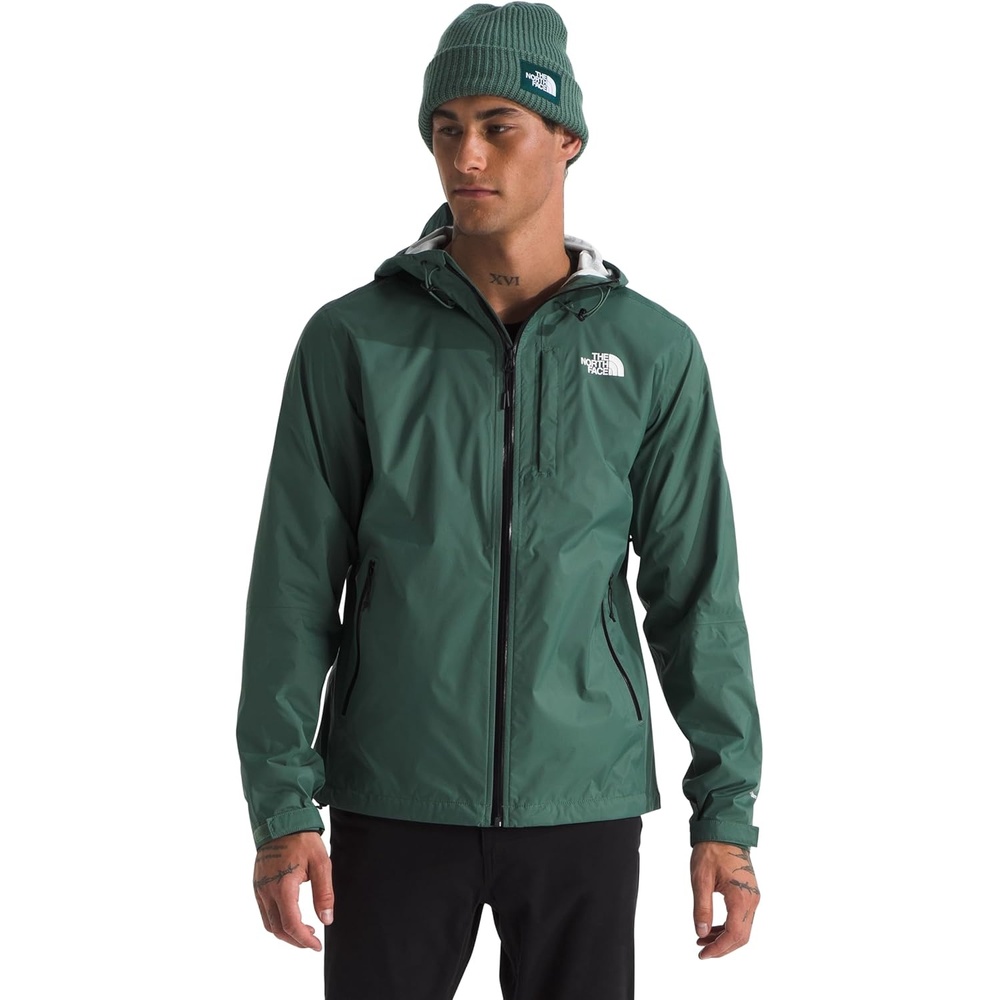 image:imageTHE NORTH FACE Womens Venture 2 Waterproof Hooded Rain Jacket Raincoat With Breathable Dryvent 25l Fabric PitzipsDuck Green