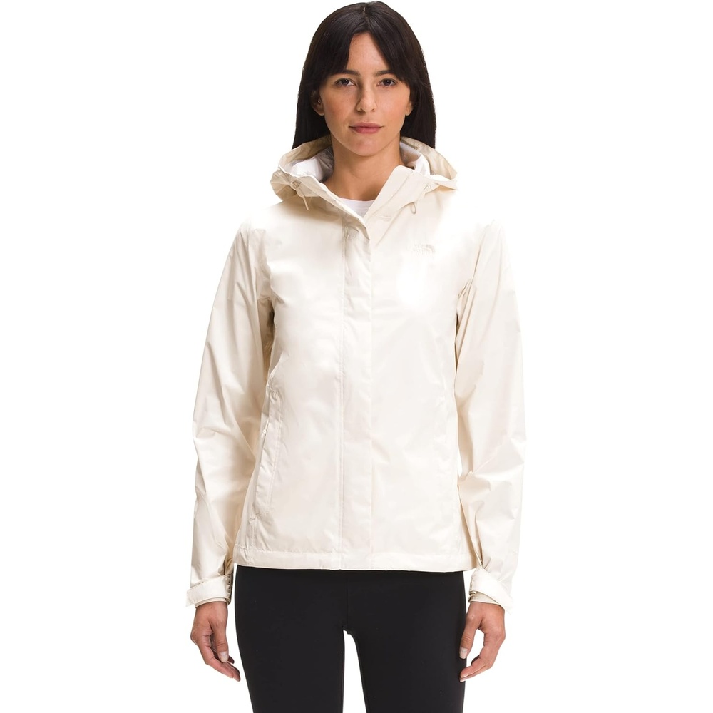 image:imageTHE NORTH FACE Womens Venture 2 Waterproof Hooded Rain Jacket Raincoat With Breathable Dryvent 25l Fabric PitzipsGardenia White