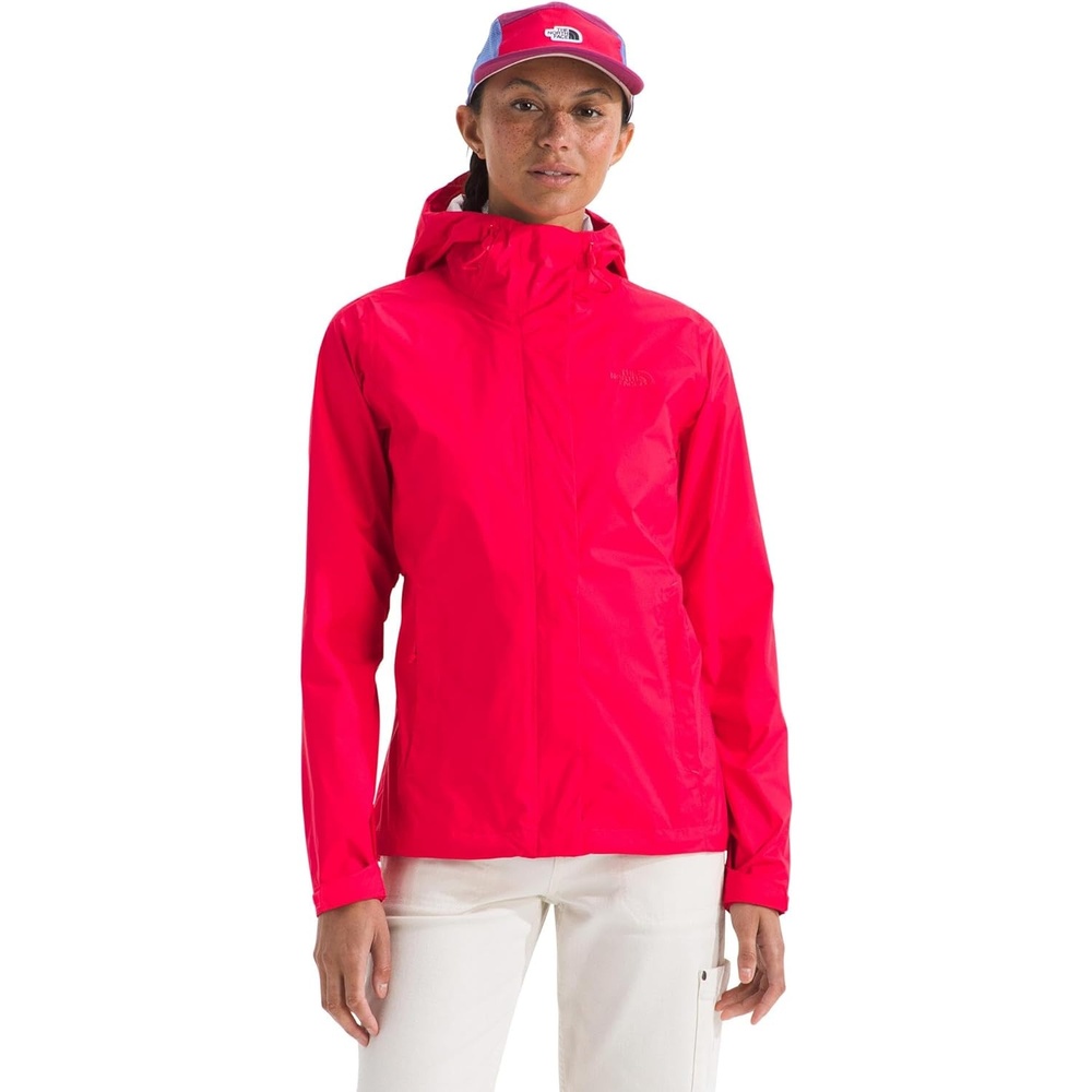 image:imageTHE NORTH FACE Womens Venture 2 Waterproof Hooded Rain Jacket Raincoat With Breathable Dryvent 25l Fabric PitzipsHibiscus