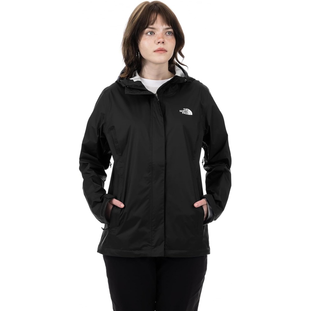 image:imageTHE NORTH FACE Womens Venture 2 Waterproof Hooded Rain Jacket Raincoat With Breathable Dryvent 25l Fabric PitzipsTnf Black 2