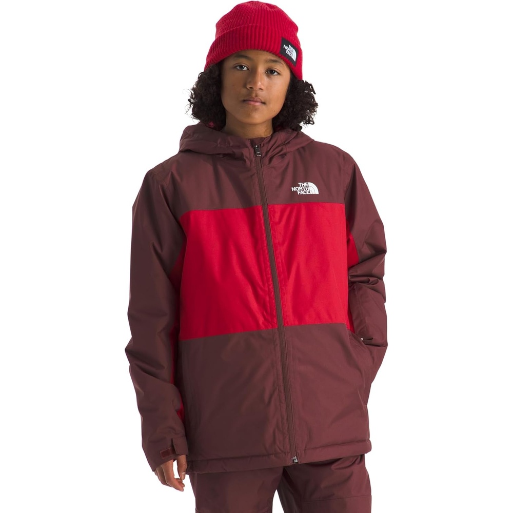 imageThe North Face Boys Freedom Insulated Jacket Winter Coat Water Repellent Helmet Compatible Hood amp Hand PocketsSumacTnf Red