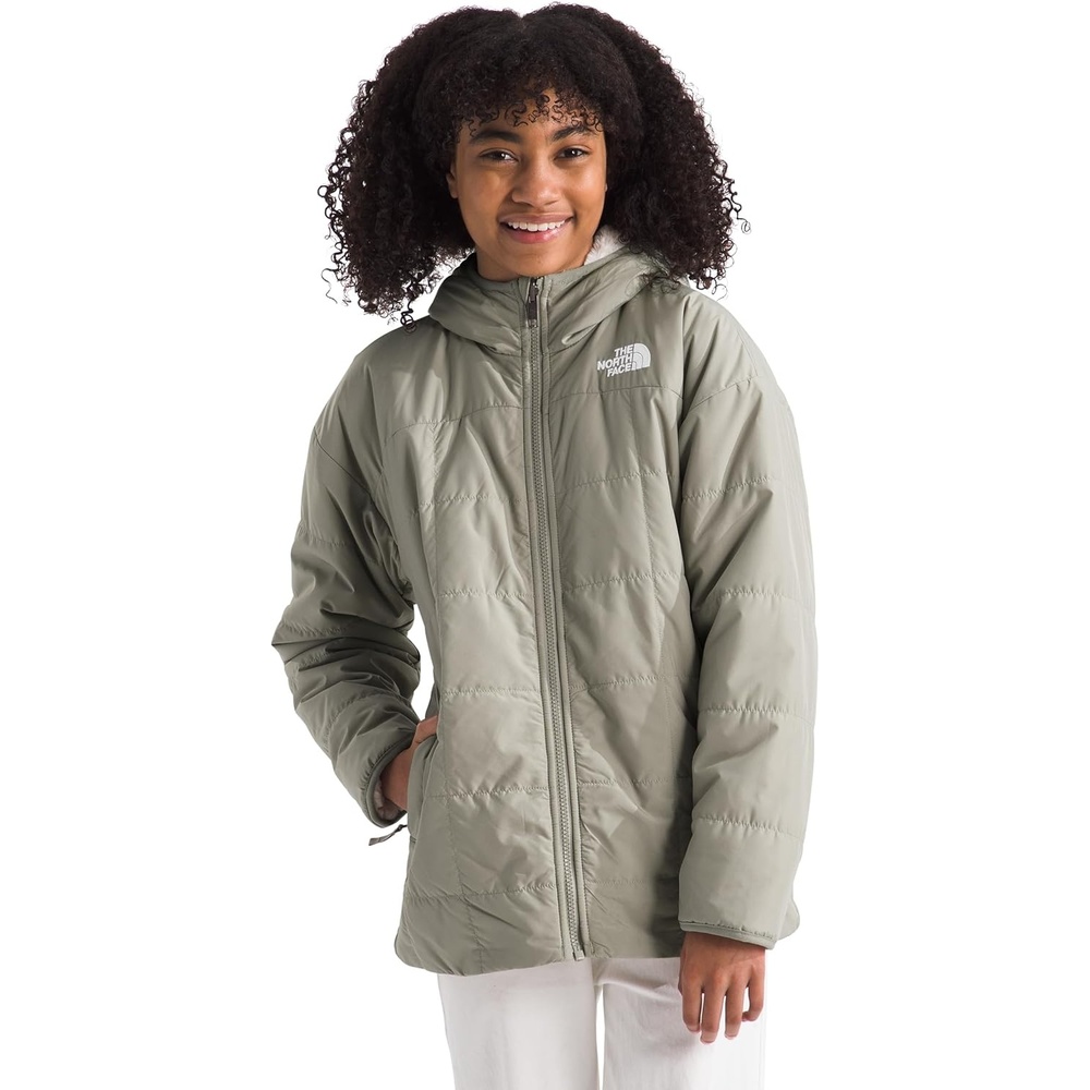imageThe North Face Girls Reversible Shasta Short ParkaClay Grey
