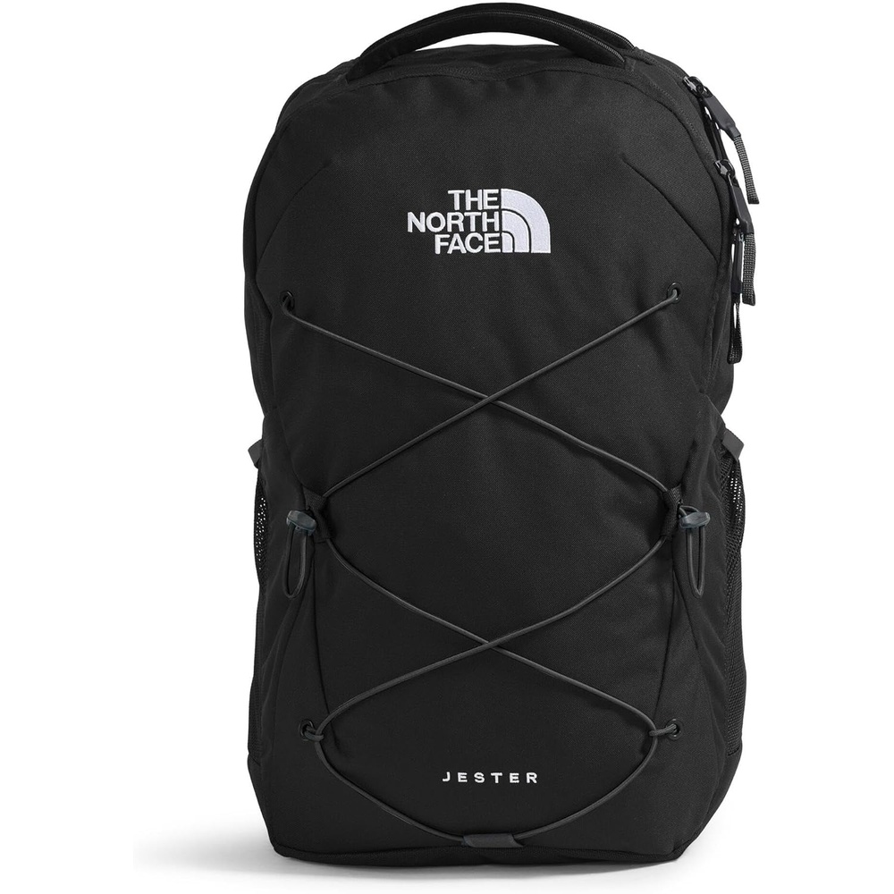 imageThe North Face Jester Everyday Laptop Backpack  Commuter Daypack Water Repellent Laptop Sleeve Khaki StoneForest Olive One SizeTnf Blacknpf