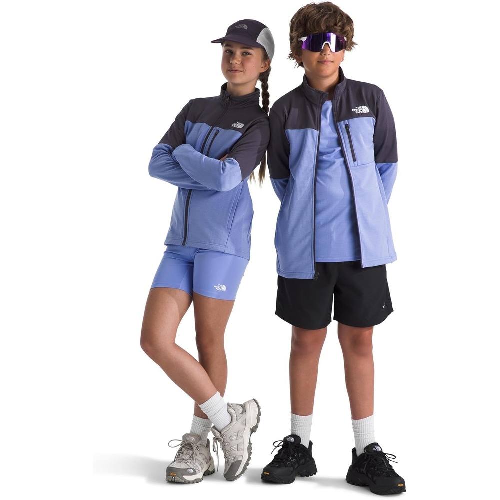 image:imageThe North Face Kids Hike Midlayer Full Zip Jacket Lightweight Outerwear for Boys amp Girls Securezip Chest PocketEndless DuskPeriwinkle Glow