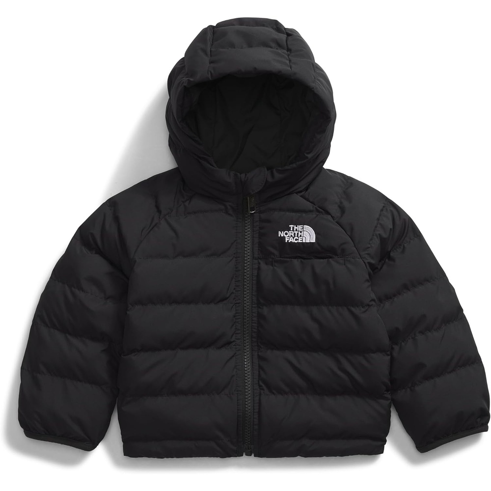 imageThe North Face Kids Reversible Perrito Insulated Hooded Jacket 2 in 1 Winter Coat for Boys amp Girls Water RepellentTnf Black