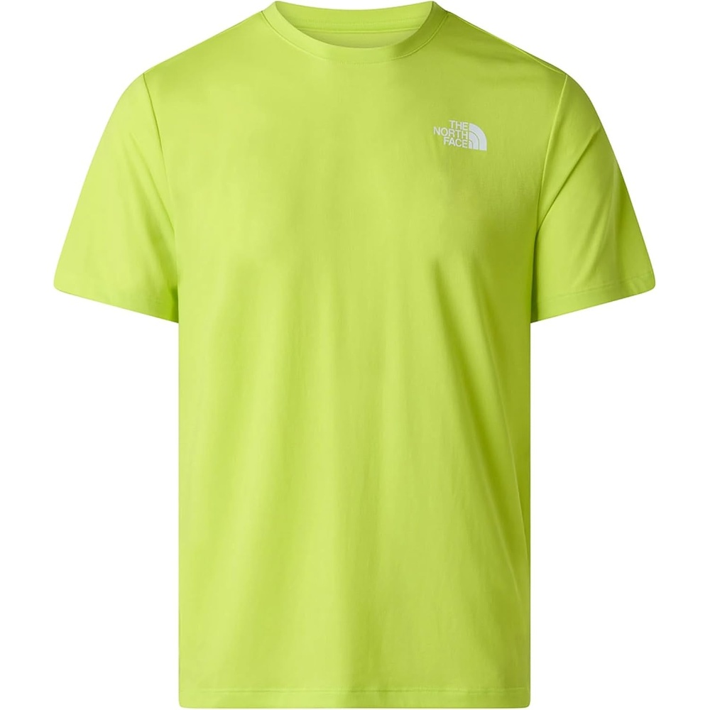image:imageThe North Face Mens 247 ShortSleeve Tee Lightweight Athletic Shirt with Flashdry Technology amp Heat Transfer LogoFizz Lime