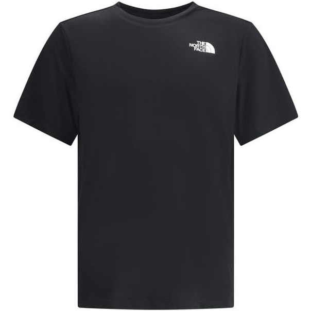image:imageThe North Face Mens 247 ShortSleeve Tee Lightweight Athletic Shirt with Flashdry Technology amp Heat Transfer LogoTnf Black