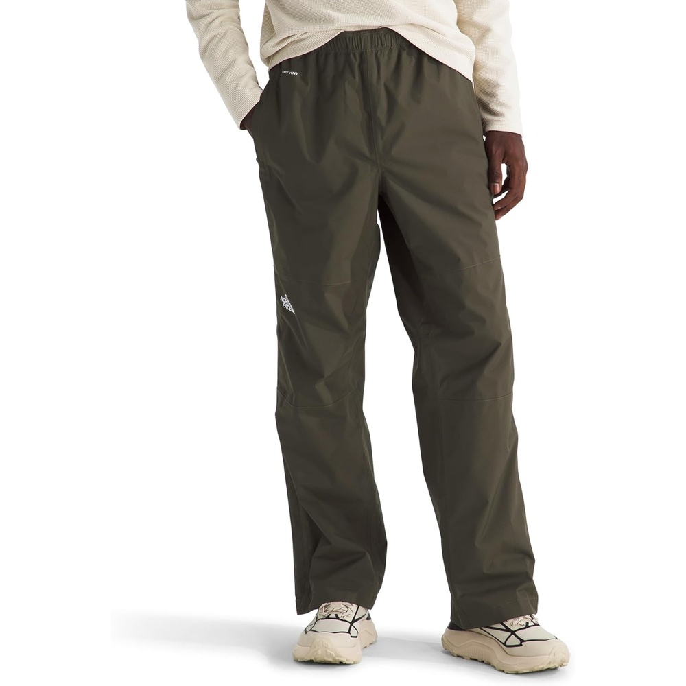 image:imageThe North Face Mens Antora Rain Pant Breathable amp Waterproof Hiking Pants Elastic Waistband Adjustable DrawcordNew Taupe Green