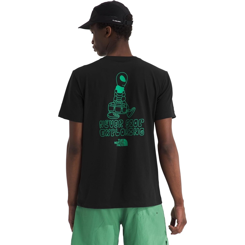 image:imageThe North Face Mens Celestial Drift ShortSleeve Tee Casual Graphic TShirt Regular Fit Soft Cotton FabricTnf Black