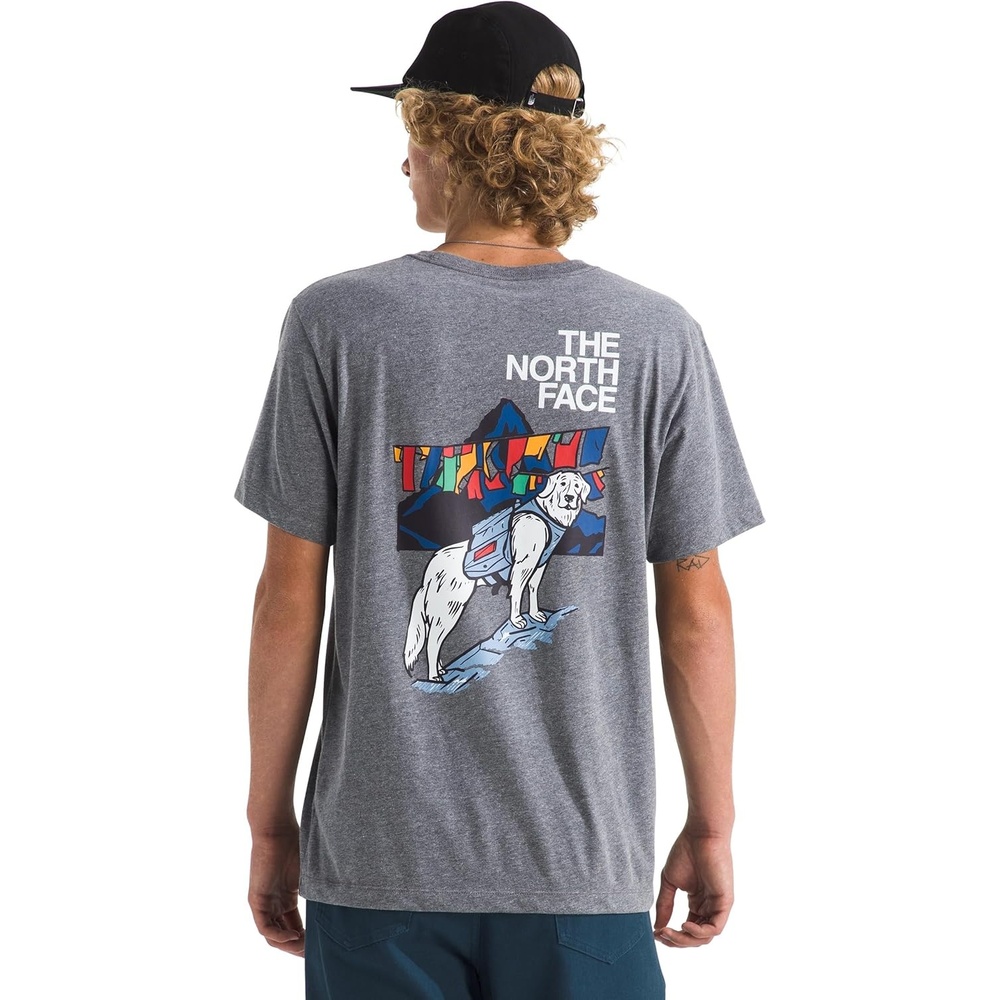 image:imageThe North Face Mens Sunlit Summit Short Sleeve Tee  Casual Stylish Graphic TShirt Regular Fit Soft Cotton FabricTnf Mid Grey Heather