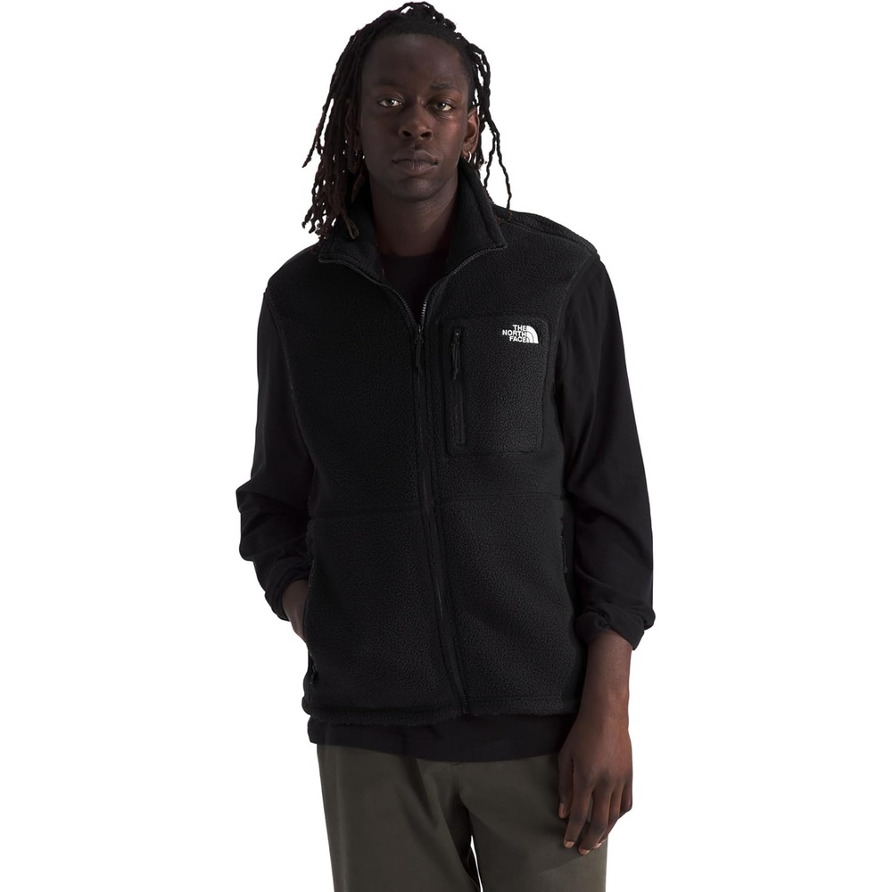 image:imageThe North Face Mens Yumiori Vest Lightweight Fleece Zip Up With Stretch Binding Internal Cinch Cord amp Secure Zip PocketsTnf Black