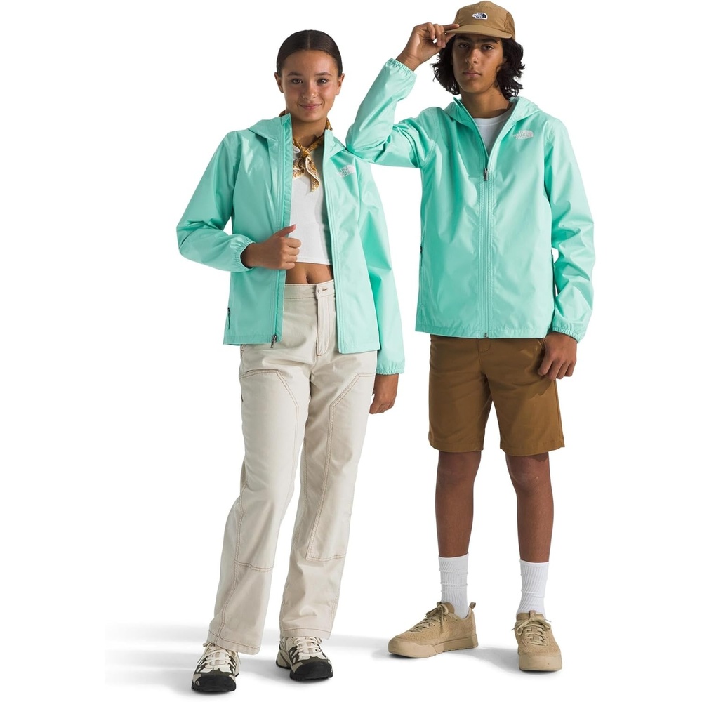 imageThe North Face Unisex Kids Zipline Rain Jacket  Waterproof Rain Coat Secure Zip Pockets Weather Ready HoodBright Foam