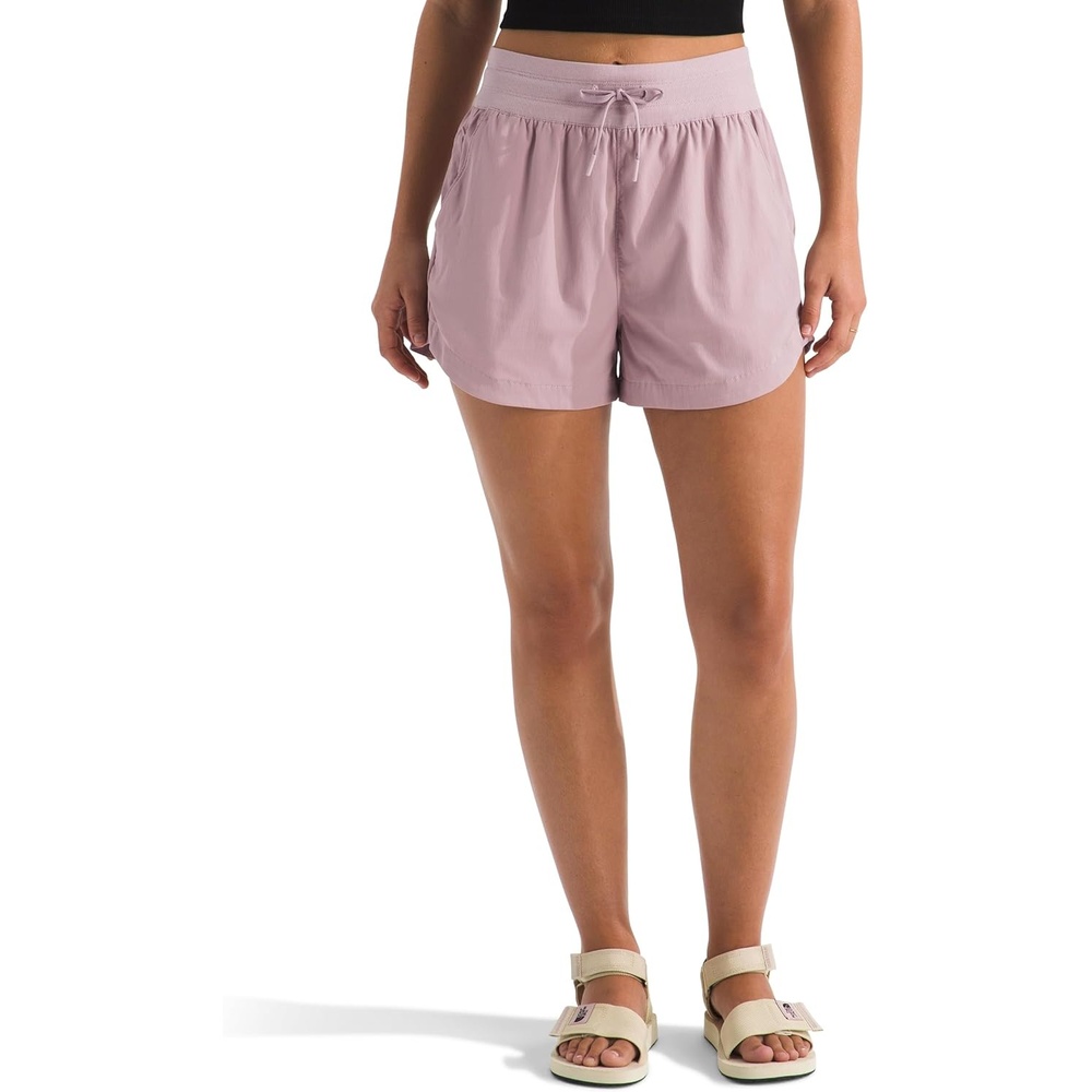 image:imageThe North Face Womens Aphrodite Arise 3 Short Standard amp Plus Size Moisture Wicking Adjustable Elastic WaistbandMetal Pink