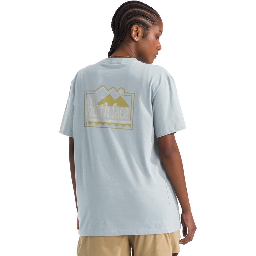 image:imageThe North Face Womens Explore Pin Relaxed Short Sleeve Tee Casual Graphic TShirt Regular Fit Soft Cotton FabricFrost Grey