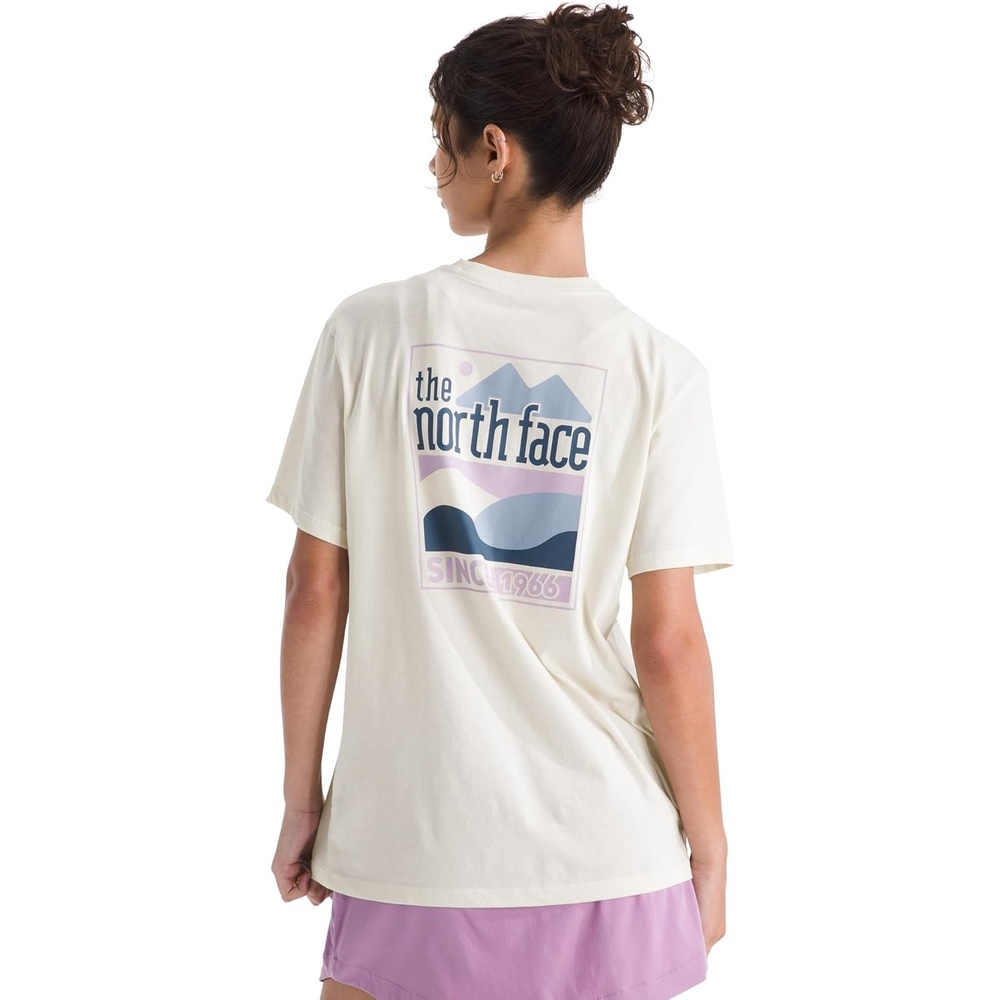 image:imageThe North Face Womens Exploring Since 66 Relaxed Short Sleeve Tee Casual Graphic TShirt Regular Fit Cotton FabricWhite Dune
