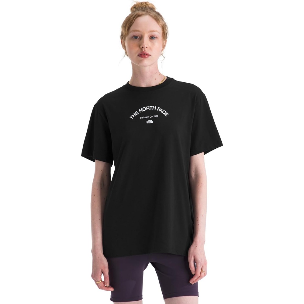 image:imageThe North Face Womens Home Relaxed Short Sleeve Tee Casual Graphic TShirt Regular Fit Soft Cotton FabricTnf Black