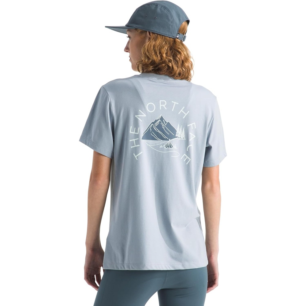 image:imageThe North Face Womens Monte Regular Short Sleeve Graphic Tee Casual Graphic TShirt Regular Fit Soft Cotton BlendFrost Grey