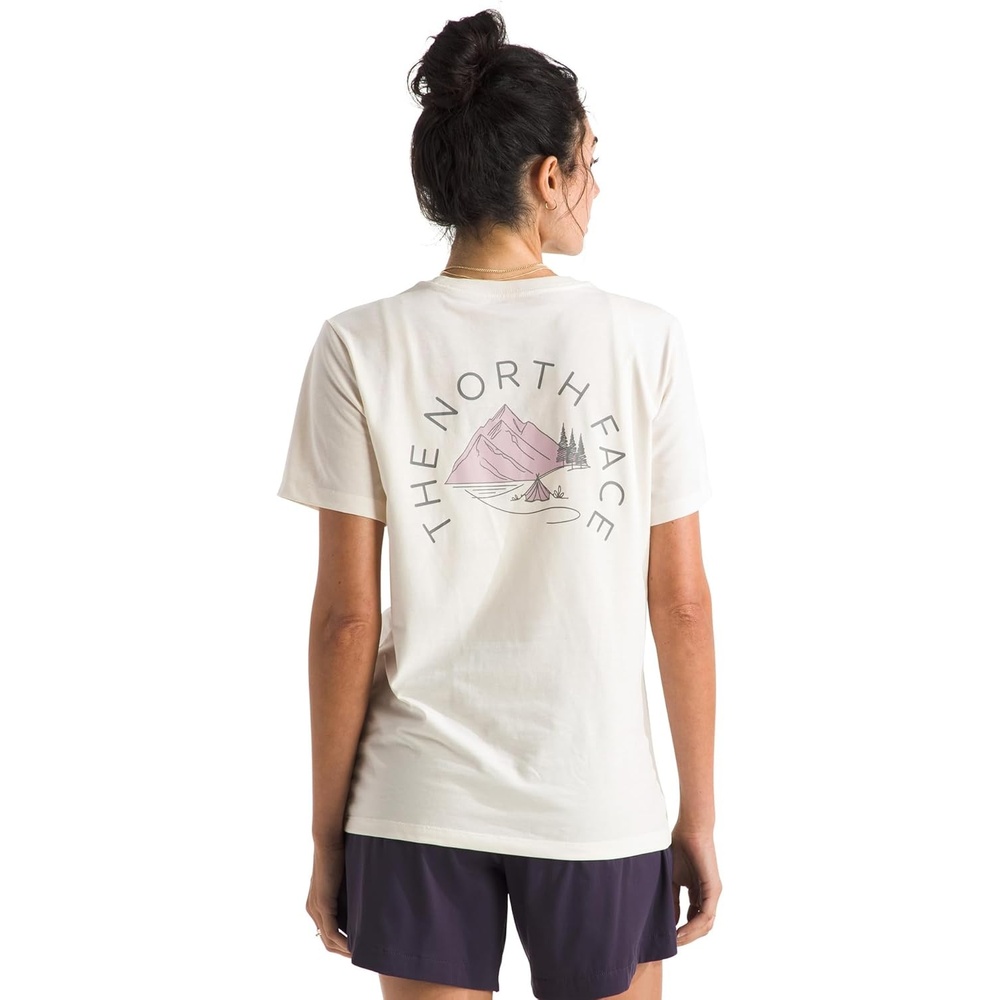 image:imageThe North Face Womens Monte Regular Short Sleeve Graphic Tee Casual Graphic TShirt Regular Fit Soft Cotton BlendWhite Dune