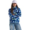 Estate Blue Florescent Floral Print
