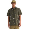 New Taupe Green Simple Floral Print