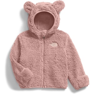 THE NORTH FACE Baby Campshire Full Zip Hoodie | Cozy Fleece Winter Jacket for Toddlers, With Mittens & Attached Bear Ear Hood(Pink Moss)