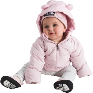 THE NORTH FACE Baby North Down Fleece-Lined Jacket | Water Repellent, Waterfowl Down Insulation, Attached Hood With Ears(Pale Blossom)