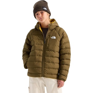 THE NORTH FACE Boys Reversible Perrito Hooded Jacket | Waterproof Winter Puffer Coat, Lightweight Outerwear for Travel(Caraway Seed)