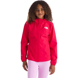 THE NORTH FACE Girls’ Antora Rain Jacket | Waterproof, Breathable, 3-piece Hood, Secure Zip Hand Pocket(Hibiscus)