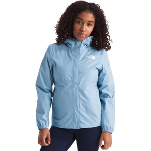 THE NORTH FACE Girls’ Antora Rain Jacket | Waterproof, Breathable, 3-piece Hood, Secure Zip Hand Pocket(Steel Blue)